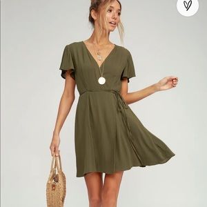 Lulus harbor point wrap dress